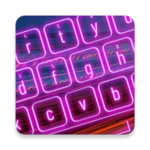 neon theme keyboard android application logo